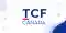 Bannière du TCF Canada avec le logo à gauche, la mention « Test de connaissance du français » et, à droite, une skyline canadienne avec la tour CN, un grand érable rouge et un décor graphique bleu.